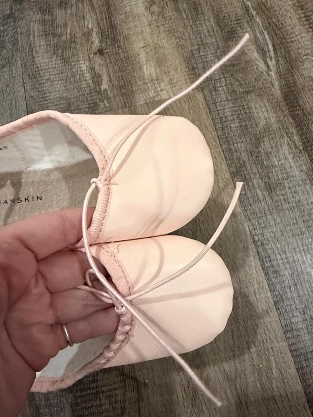Danskin Pale Pink Kids Ballet Flats with Tie